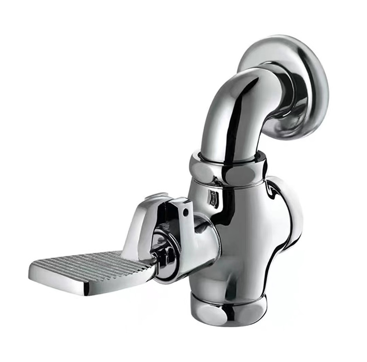 全铜蹲便器冲水阀便池手按式大便冲洗阀门厕所卫生间延时阀