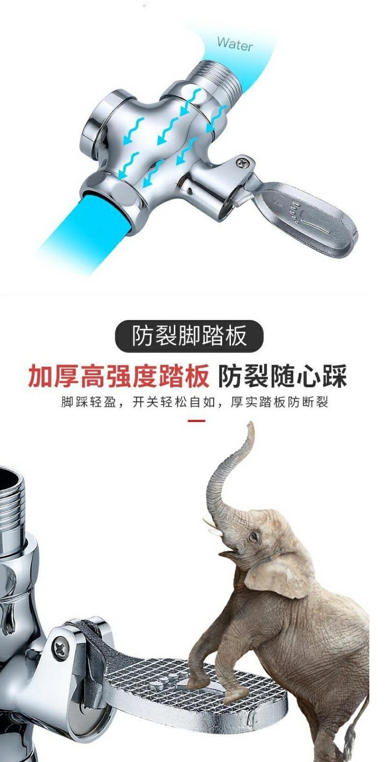 全铜蹲便器冲水阀便池手按式大便冲洗阀门厕所卫生间延时阀