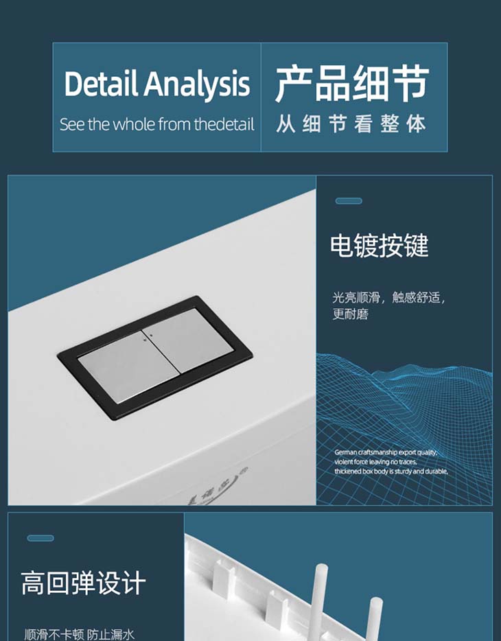 工程陶瓷蹲便器卫生间蹲坑式厕所大便器冲水箱整套装便盆便池